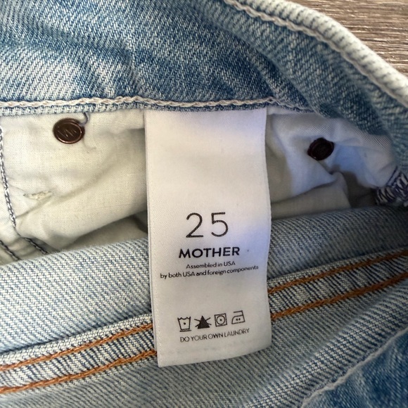 MOTHER Light Wash Straight Leg Jeans - Picture 6 of 6